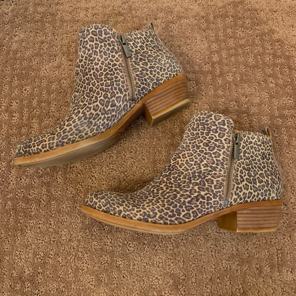 Lucky Brand Animal Print Booties 9